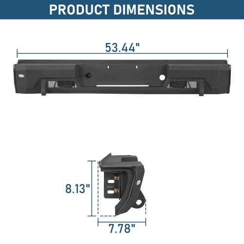 Guardian Ⅰ Rear Bumper for 1995-2005 Chevy S10 Blazer w/ LED Lights - Ultralisk4x4