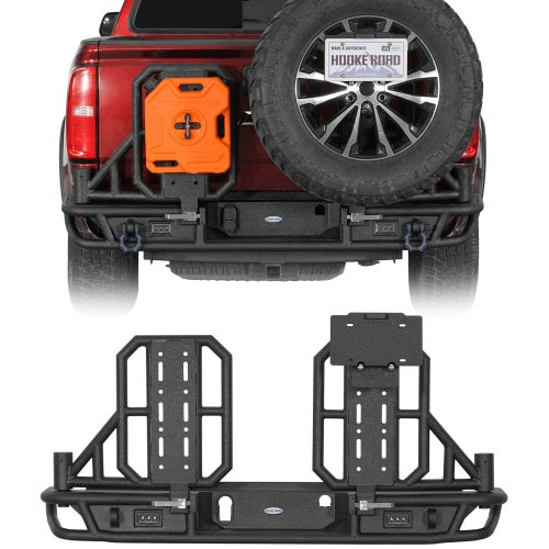 KarooCargo Rear Bumper w/ Dual Swing Arms & Tire Carrie For 2015-2022 Chevy Colorado & 2015-2022 GMC Canyon (Excluding ZR2) - Ultralisk4x4