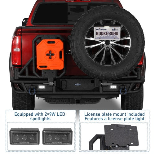 KarooCargo Rear Bumper w/ Dual Swing Arms & Tire Carrie For 2015-2022 Chevy Colorado & 2015-2022 GMC Canyon (Excluding ZR2) - Ultralisk4x4