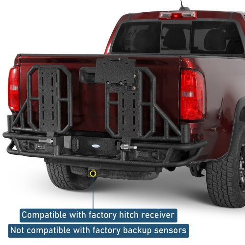 KarooCargo Rear Bumper w/ Dual Swing Arms & Tire Carrie For 2015-2022 Chevy Colorado & 2015-2022 GMC Canyon (Excluding ZR2) - Ultralisk4x4