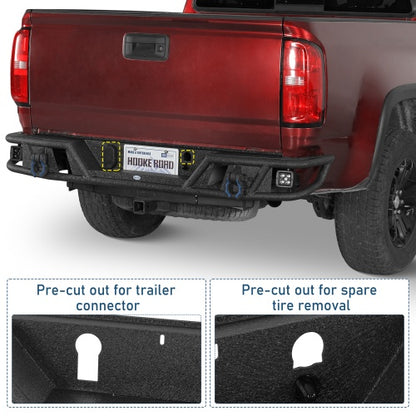 Tubular Rear Bumper for 15-22 Chevy Colorado & GMC Canyon(Excluding ZR2 Models) - Ultralisk4x4
