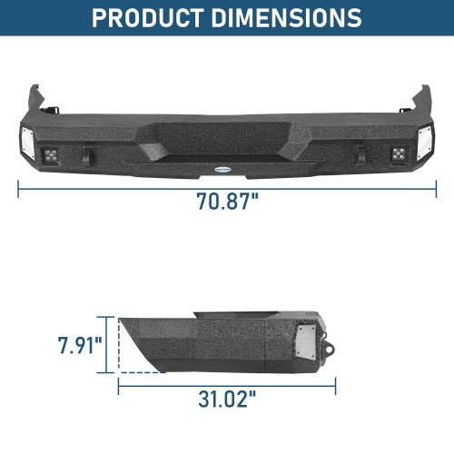 Guardian Ⅱ Rear Bumper (2004-2006 Dodge Durango) - Ultralisk4x4