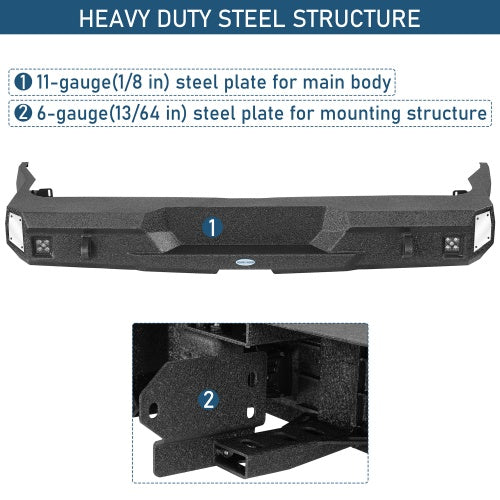 Guardian Ⅱ Rear Bumper (2004-2006 Dodge Durango) - Ultralisk4x4