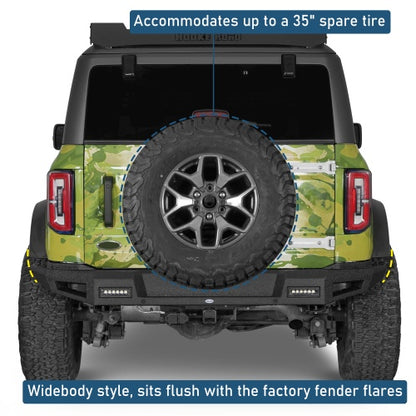 Ultralisk4x4 Classic Rear Bumper For 2021-2026 Ford Bronco (Excluding Bronco Sport & Raptor)