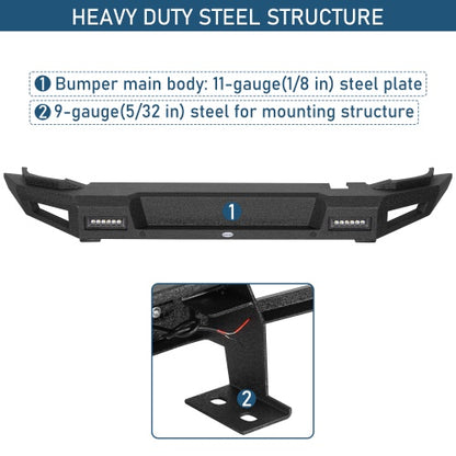 Ultralisk4x4 Classic Rear Bumper For 2021-2026 Ford Bronco (Excluding Bronco Sport & Raptor)