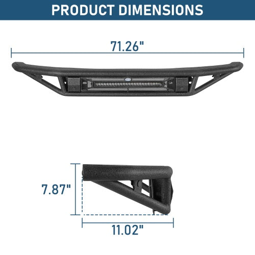 Baja Tubular Front Bumper For 2021-2026 Ford Bronco(Excluding Bronco Sport & Raptor) - Ultralisk4x4