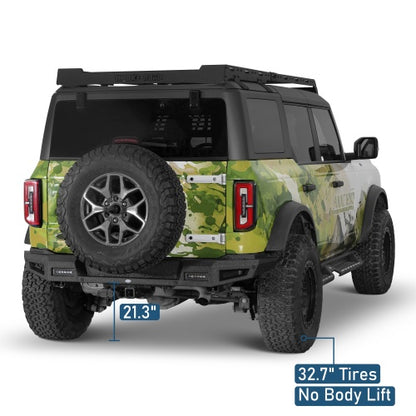 Ultralisk4x4 Classic Rear Bumper For 2021-2026 Ford Bronco (Excluding Bronco Sport & Raptor)