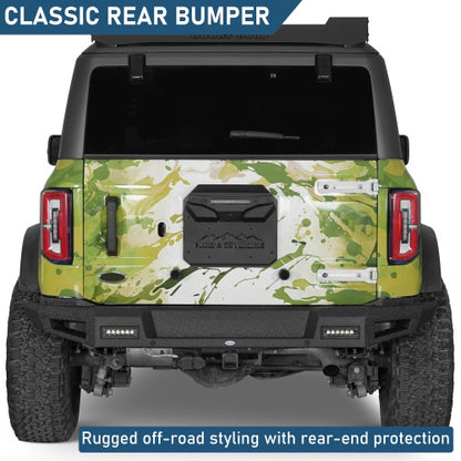 Ultralisk4x4 Classic Rear Bumper For 2021-2026 Ford Bronco (Excluding Bronco Sport & Raptor)