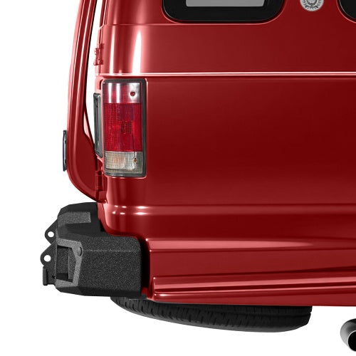 Guardian Ⅰ Rear Bumper w/ 2" Hitch Receiver for 1992-2014 Ford E-350 - Ultralisk4x4