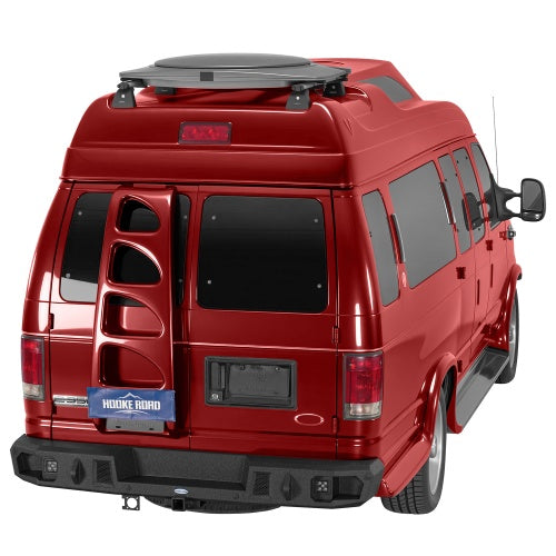 Guardian Ⅰ Rear Bumper w/ 2" Hitch Receiver for 1992-2014 Ford E-350 - Ultralisk4x4