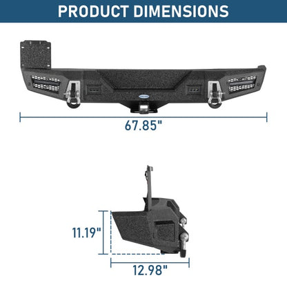 Stratum Rear Bumper For 2018-2026 Jeep Wrangler JL - Ultralisk4x4