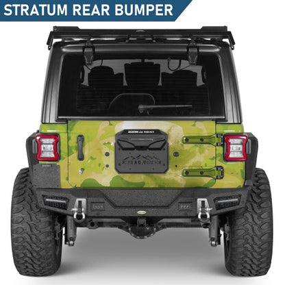 Stratum Rear Bumper For 2018-2026 Jeep Wrangler JL - Ultralisk4x4