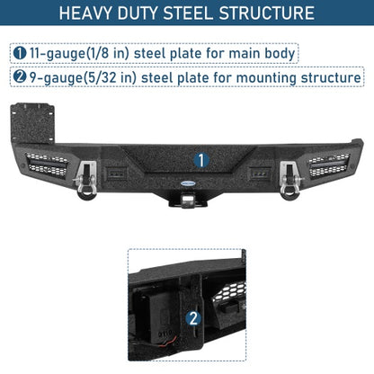 Stratum Rear Bumper For 2018-2026 Jeep Wrangler JL - Ultralisk4x4