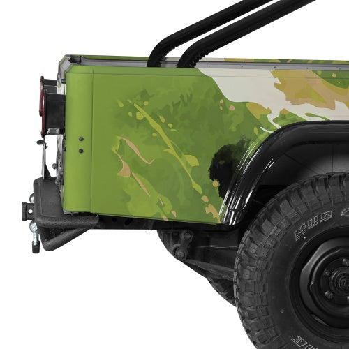 Tubular Rear Bumper w/2" Hitch Receiver for (1976-1986 Jeep CJ-5 CJ-7 CJ-8 Scrambler) - Ultralisk4x4