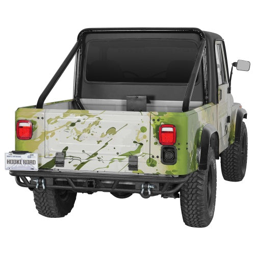 Tubular Rear Bumper w/2" Hitch Receiver for (1976-1986 Jeep CJ-5 CJ-7 CJ-8 Scrambler) - Ultralisk4x4
