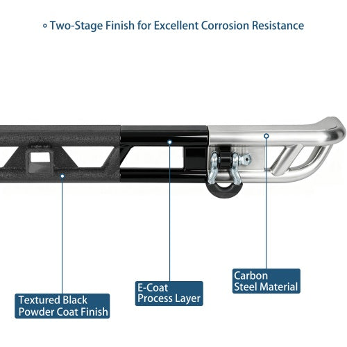 Tubular Rear Bumper w/2" Hitch Receiver for (1976-1986 Jeep CJ-5 CJ-7 CJ-8 Scrambler) - Ultralisk4x4