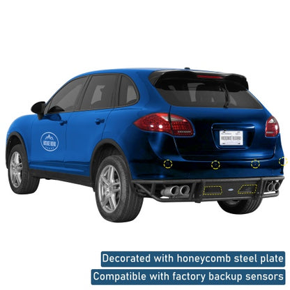 Basion Tube Rear Bumper for 2011-2014 Porsche Cayenne 958.1 - Ultralisk 4x4