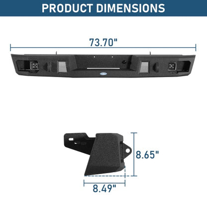 Guardian Ⅰ Rear Bumper For (1994-2001 Ram 1500) & (1994-2002 Ram 2500/3500) - Ultralisk4x4