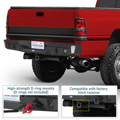 Guardian Ⅱ Rear Bumper For (94-01 Ram 1500) & (94-02 Ram 2500/3500) - Ultralisk4x4