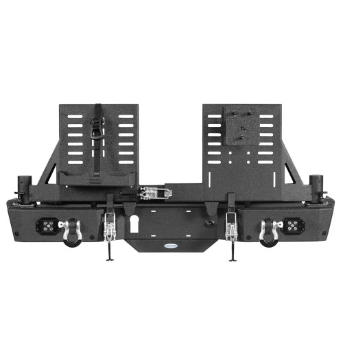 Off Road Rear Bumper w/ Dual Swing Arms & Tire Carrier For 2020-2026 Jeep Gladiator JT Models- Ultralisk4x4