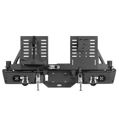 Off Road Rear Bumper w/ Dual Swing Arms & Tire Carrier For 2020-2026 Jeep Gladiator JT Models- Ultralisk4x4