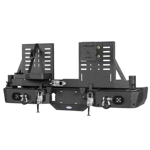 Off Road Rear Bumper w/ Dual Swing Arms & Tire Carrier For 2020-2026 Jeep Gladiator JT Models- Ultralisk4x4