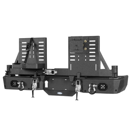 Off Road Rear Bumper w/ Dual Swing Arms & Tire Carrier For 2020-2026 Jeep Gladiator JT Models- Ultralisk4x4