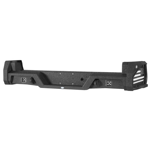 ExplorerX Rear Bumper w/ Bedside Slider Steps & LED Spotlights for 05-15 Toyota Tacoma - Ultralisk4x4