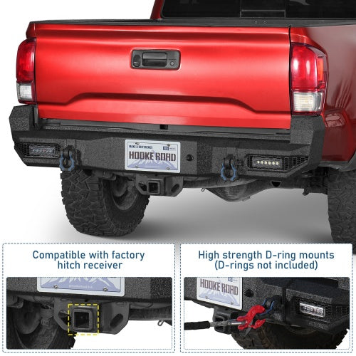 Stag Rear Bumper For 2016-2023 Toyota Tacoma - Ultralisk4x4