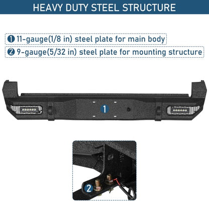 Stag Rear Bumper For 2016-2023 Toyota Tacoma - Ultralisk4x4