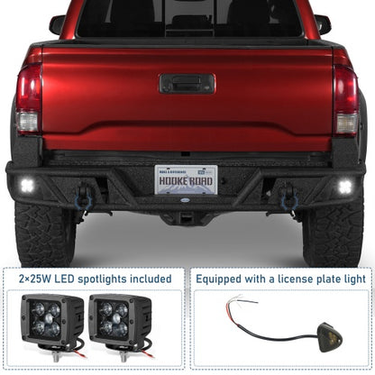 Heavy-Duty Tubular Back Rear Bumper For 2016-2023 Toyota Tacoma - Ultralisk4x4