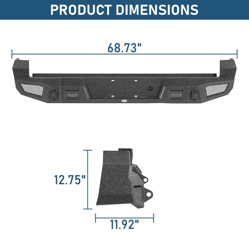 Startum Rear Bumper (2016-2023 Toyota Tacoma) - Ultralisk 4x4