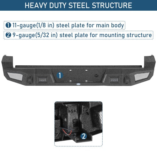 Startum Rear Bumper (2016-2023 Toyota Tacoma) - Ultralisk 4x4