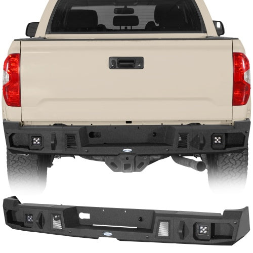 Guardian Ⅰ Rear Bumper with Honeycomb Steel Plate For 2014-2021 Toyota Tundra - Ultralisk4x4