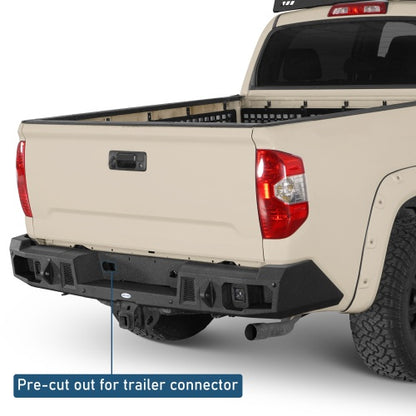 Guardian Ⅰ Rear Bumper with Honeycomb Steel Plate For 2014-2021 Toyota Tundra - Ultralisk4x4