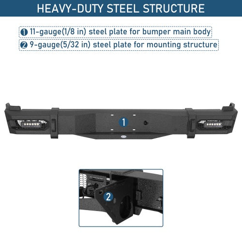 Stag Rear Bumper For 2014-2021 Toyota Tundra - Ultralisk4x4
