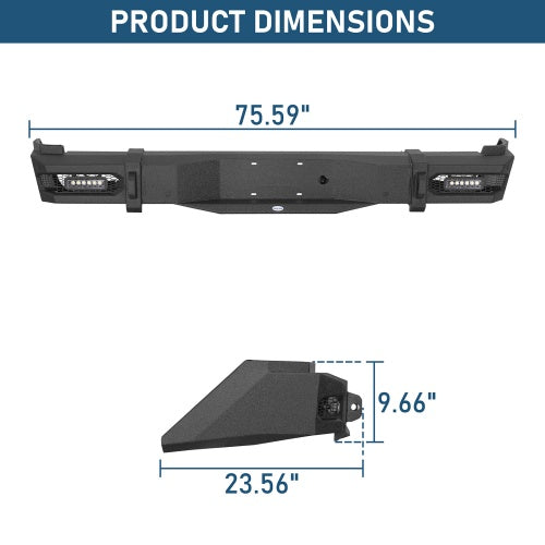 Stag Rear Bumper For 2014-2021 Toyota Tundra - Ultralisk4x4