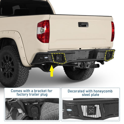 Ultralisk - Tubular Rear Bumper For 2014-2021 Toyota Tundra Models