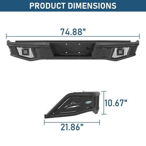 Ultralisk - Tubular Rear Bumper For 2014-2021 Toyota Tundra Models