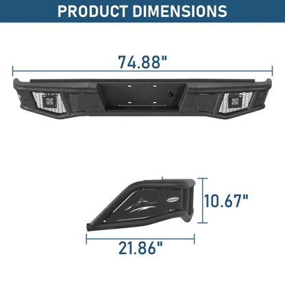 Ultralisk - Tubular Rear Bumper For 2014-2021 Toyota Tundra Models