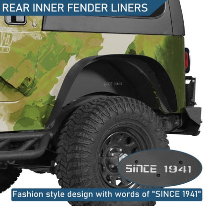 Rear Inner Fender Liners For 1987-1995 Jeep Wrangler YJ - Ultralisk4x4