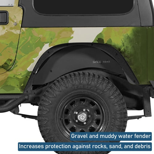 Rear Inner Fender Liners For 1987-1995 Jeep Wrangler YJ - Ultralisk4x4