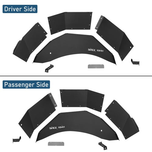 Rear Inner Fender Liners For 1987-1995 Jeep Wrangler YJ - Ultralisk4x4
