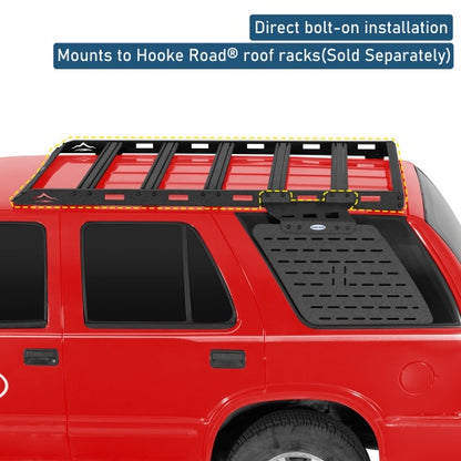 Rear Window Exterior Storage Panel Molle Panel Kit For 1995-2005 Chevy S10 Blazer 4-Door - Ultralisk4x4