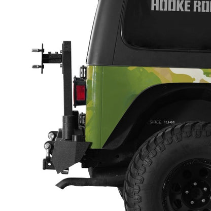 Explorer Rear Bumper w/Tire Carrier For 1987-2006 Jeep Wrangler YJ TJ - Ultralisk 4x4