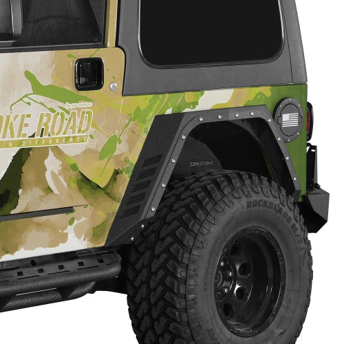 Armour Rear Fender Flares & Rear Inner Fender Liners Kit (97-06 Jeep Wrangler TJ) - Ultralisk4x4