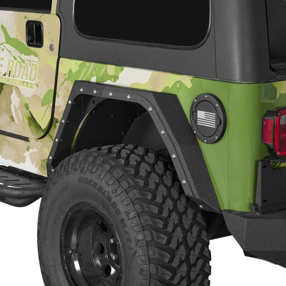 Armour Rear Fender Flares & Rear Inner Fender Liners Kit (97-06 Jeep Wrangler TJ) - Ultralisk4x4