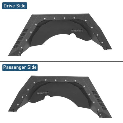 Armour Rear Fender Flares & Rear Inner Fender Liners Kit (97-06 Jeep Wrangler TJ) - Ultralisk4x4