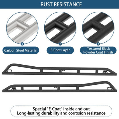 Tube Slider Rocker Guards w/ Kick-Out For 2005-2023 Toyota Tacoma Double Cab(Excluding TRD Off-Road, TRD Sport) - Ultralisk4x4