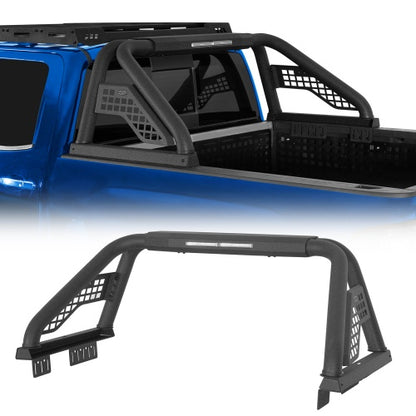 22.1" High Classic Roll Bar w/ LED Brake Lights For Ford F-150 & Chevy Silverado 1500 & GMC Sierra 1500 & Ram 1500 & Toyota Tundra & Jeep Gladiator JT - Ultralisk4x4
